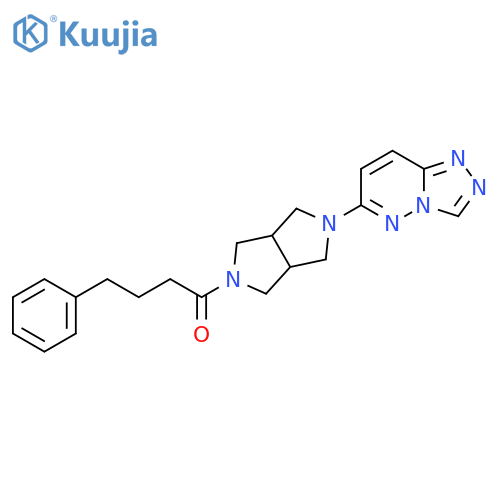 4-Phenyl-1-(5-{[1,2,4]triazolo[4,3-b]pyridazin-6-yl}-octahydropyrrolo[3,4-c]pyrrol-2-yl)butan-1-one structure
