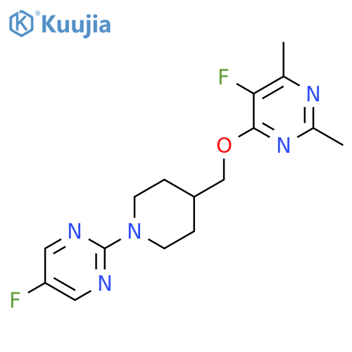 5-Fluoro-4-{[1-(5-fluoropyrimidin-2-yl)piperidin-4-yl]methoxy}-2,6-dimethylpyrimidine structure