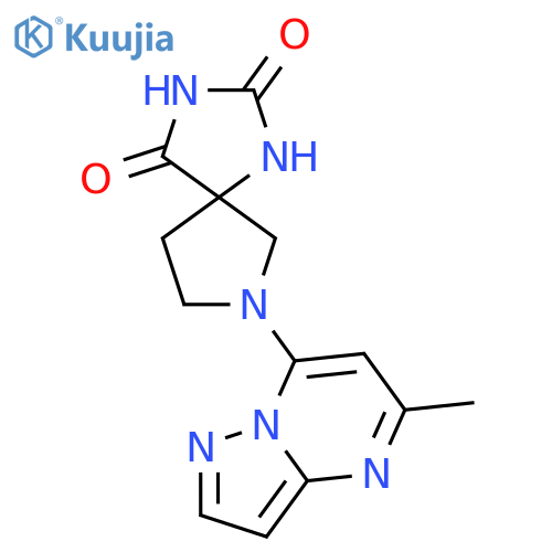7-{5-Methylpyrazolo[1,5-a]pyrimidin-7-yl}-1,3,7-triazaspiro[4.4]nonane-2,4-dione structure
