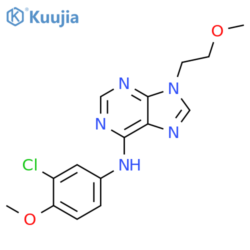 N-(3-Chloro-4-methoxyphenyl)-9-(2-methoxyethyl)-9H-purin-6-amine structure