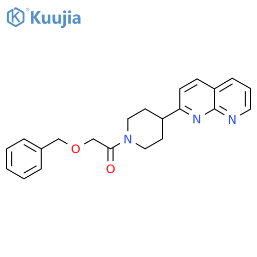 2-(Benzyloxy)-1-[4-(1,8-naphthyridin-2-yl)piperidin-1-yl]ethan-1-one structure