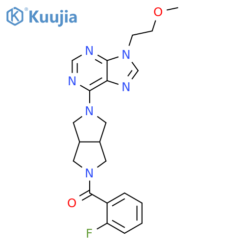 6-[5-(2-fluorobenzoyl)-octahydropyrrolo[3,4-c]pyrrol-2-yl]-9-(2-methoxyethyl)-9H-purine structure