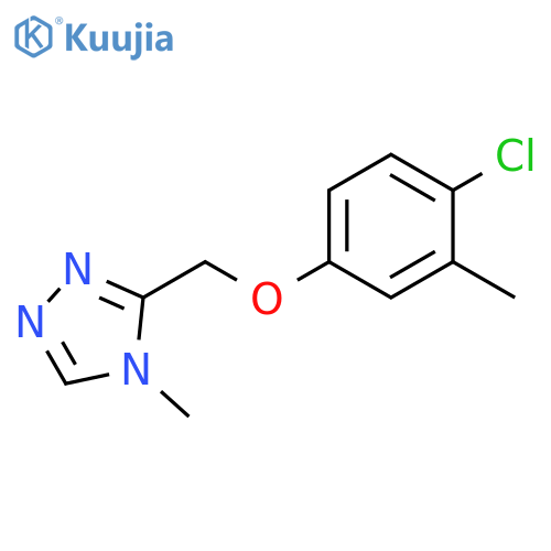 3-(4-chloro-3-methylphenoxy)methyl-4-methyl-4H-1,2,4-triazole structure