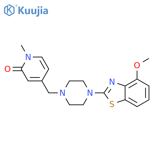4-{[4-(4-methoxy-1,3-benzothiazol-2-yl)piperazin-1-yl]methyl}-1-methyl-1,2-dihydropyridin-2-one structure