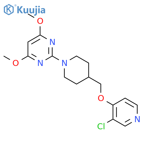 2-(4-{[(3-Chloropyridin-4-yl)oxy]methyl}piperidin-1-yl)-4,6-dimethoxypyrimidine structure