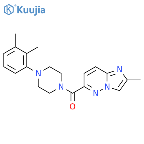 1-(2,3-Dimethylphenyl)-4-{2-methylimidazo[1,2-b]pyridazine-6-carbonyl}piperazine structure