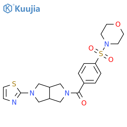 4-{4-[5-(1,3-thiazol-2-yl)-octahydropyrrolo[3,4-c]pyrrole-2-carbonyl]benzenesulfonyl}morpholine structure