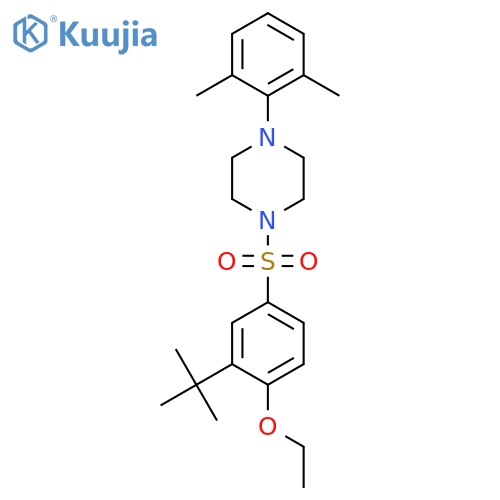 1-(3-Tert-butyl-4-ethoxybenzenesulfonyl)-4-(2,6-dimethylphenyl)piperazine structure