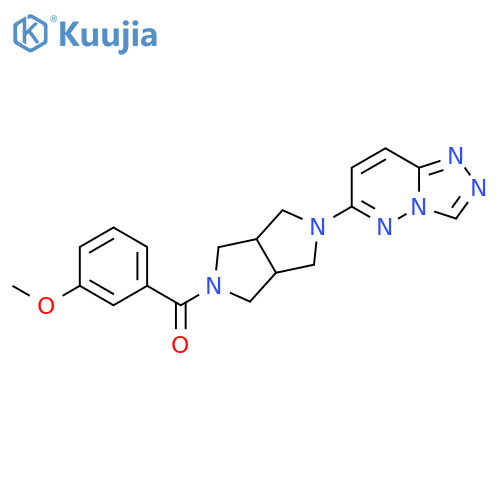 2-(3-methoxybenzoyl)-5-{[1,2,4]triazolo[4,3-b]pyridazin-6-yl}-octahydropyrrolo[3,4-c]pyrrole structure