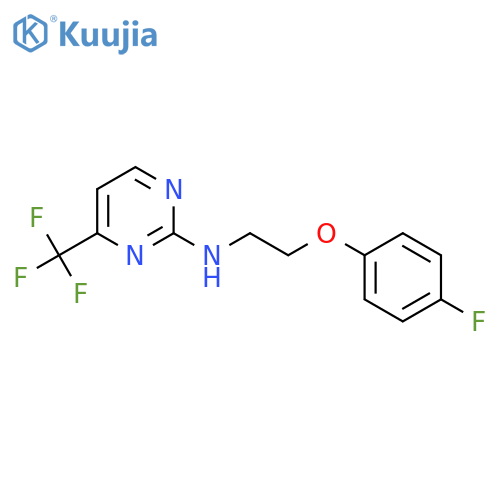 N-[2-(4-fluorophenoxy)ethyl]-4-(trifluoromethyl)pyrimidin-2-amine structure