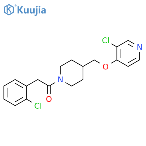 2-(2-chlorophenyl)-1-(4-{[(3-chloropyridin-4-yl)oxy]methyl}piperidin-1-yl)ethan-1-one structure