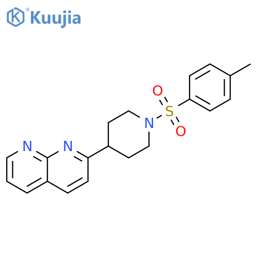 2-[1-(4-methylbenzenesulfonyl)piperidin-4-yl]-1,8-naphthyridine structure