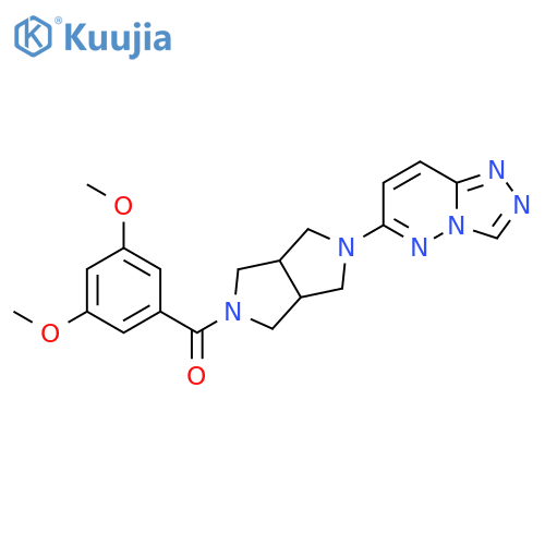 2-(3,5-dimethoxybenzoyl)-5-{[1,2,4]triazolo[4,3-b]pyridazin-6-yl}-octahydropyrrolo[3,4-c]pyrrole structure