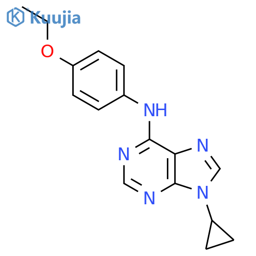 9-cyclopropyl-N-(4-ethoxyphenyl)-9H-purin-6-amine structure