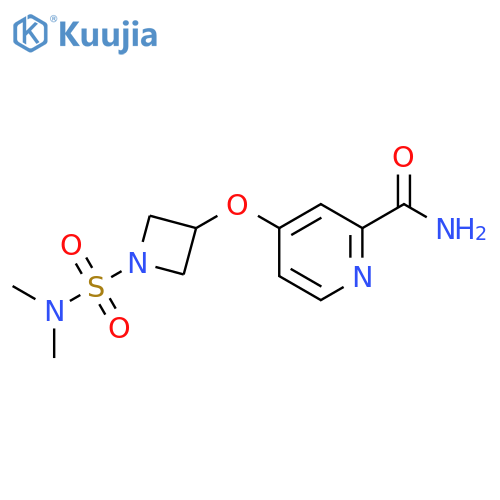 4-{[1-(dimethylsulfamoyl)azetidin-3-yl]oxy}pyridine-2-carboxamide structure