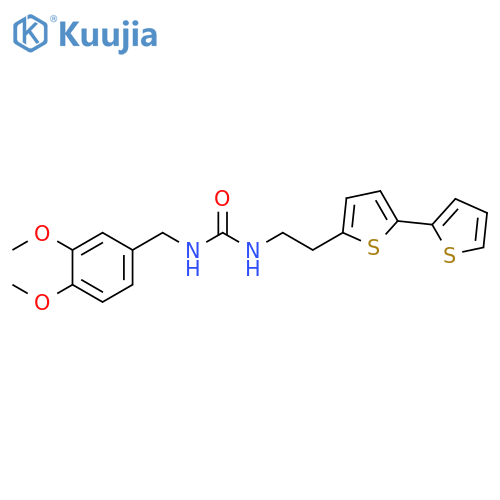 3-(2-{2,2'-bithiophene-5-yl}ethyl)-1-(3,4-dimethoxyphenyl)methylurea structure