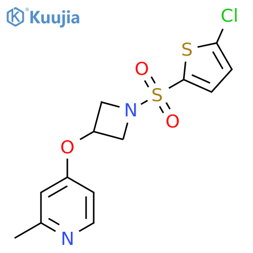 4-({1-[(5-Chlorothiophen-2-yl)sulfonyl]azetidin-3-yl}oxy)-2-methylpyridine structure