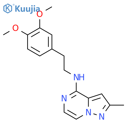 N-[2-(3,4-dimethoxyphenyl)ethyl]-2-methylpyrazolo[1,5-a]pyrazin-4-amine structure