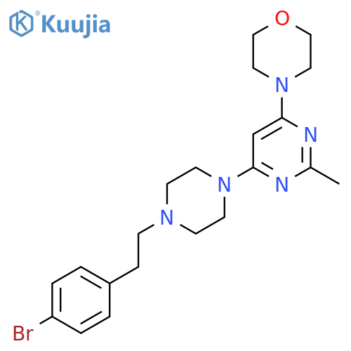4-(6-{4-[2-(4-Bromophenyl)ethyl]piperazin-1-yl}-2-methylpyrimidin-4-yl)morpholine structure