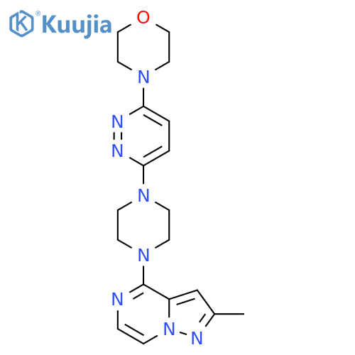 4-[6-(4-{2-Methylpyrazolo[1,5-a]pyrazin-4-yl}piperazin-1-yl)pyridazin-3-yl]morpholine structure
