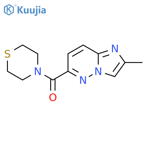 4-{2-Methylimidazo[1,2-b]pyridazine-6-carbonyl}thiomorpholine structure