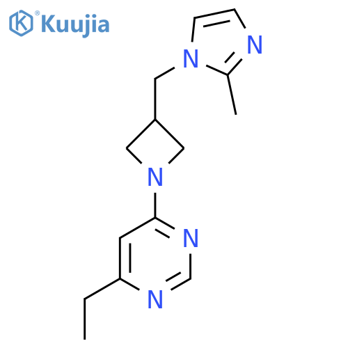 4-ethyl-6-{3-[(2-methyl-1H-imidazol-1-yl)methyl]azetidin-1-yl}pyrimidine structure