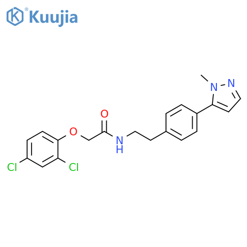 2-(2,4-dichlorophenoxy)-N-{2-[4-(1-methyl-1H-pyrazol-5-yl)phenyl]ethyl}acetamide structure