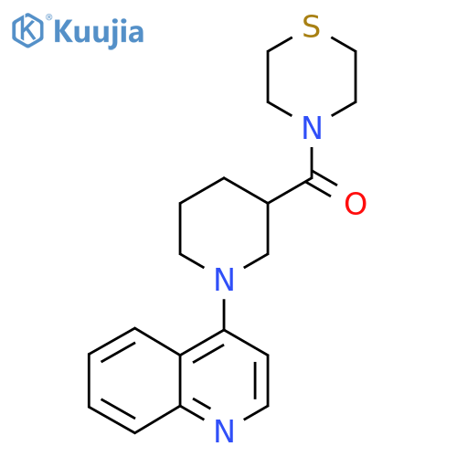 4-[3-(Thiomorpholine-4-carbonyl)piperidin-1-yl]quinoline structure