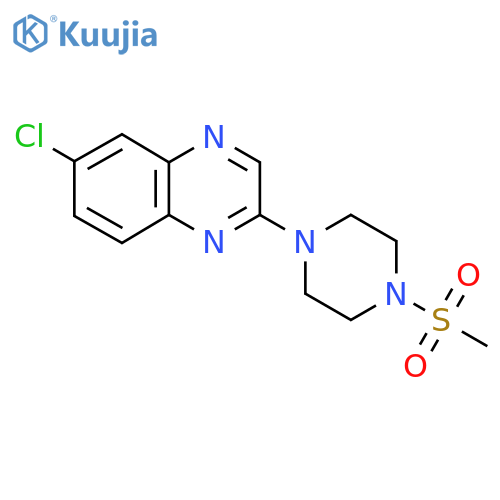 6-Chloro-2-(4-methanesulfonylpiperazin-1-yl)quinoxaline structure
