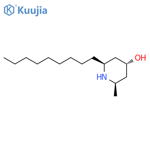 4-Piperidinol, 2-methyl-6-nonyl-, (2R,4R,6S)- structure