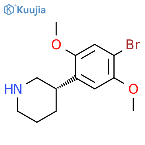 (3S)-3-(4-bromo-2,5-dimethoxy-phenyl)piperidine structure