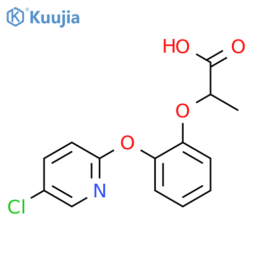 Propanoic acid, 2-[2-[(5-chloro-2-pyridinyl)oxy]phenoxy]- structure