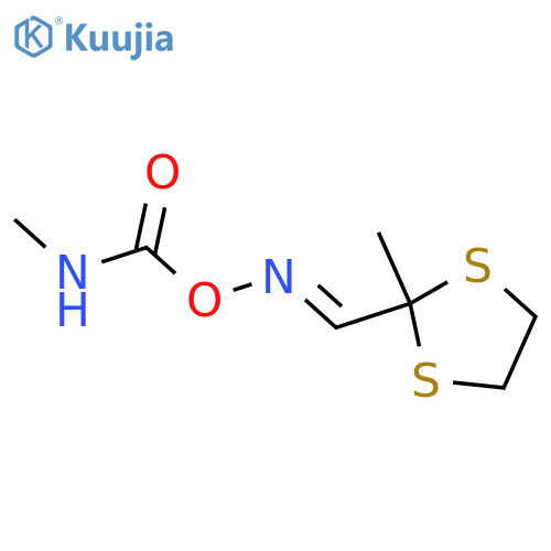 1,3-Dithiolane-2-carboxaldehyde,2-methyl-, O-[(methylamino)carbonyl]oxime (9CI) structure
