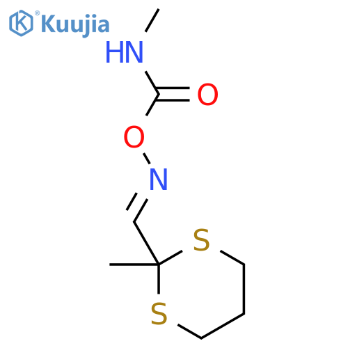 1,3-Dithiane-2-carboxaldehyde,2-methyl-, O-[(methylamino)carbonyl]oxime (9CI) structure