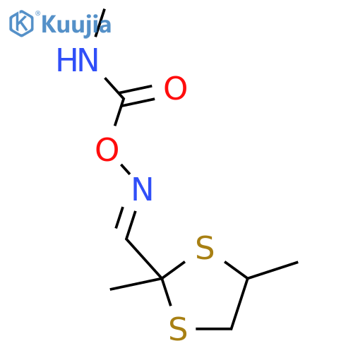 1,3-Dithiolane-2-carboxaldehyde,2,4-dimethyl-, O-[(methylamino)carbonyl]oxime (9CI) structure