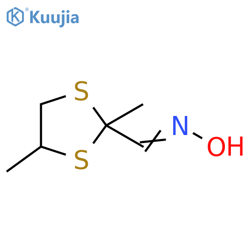 1,3-Dithiolane-2-carboxaldehyde, 2,4-dimethyl-, oxime structure