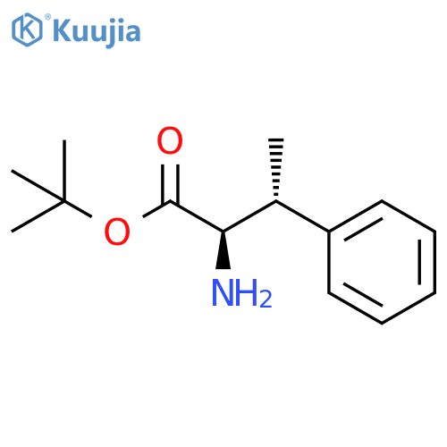 (2R,3R)-2-Amino-3-phenyl-butyric acid tert-butyl ester structure