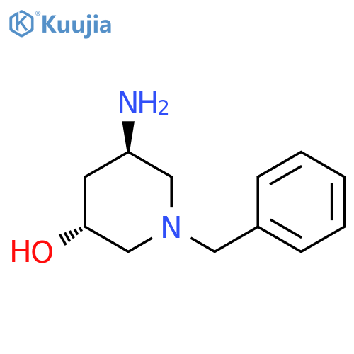 (3R,5R)-5-Amino-1-benzyl-piperidin-3-ol structure