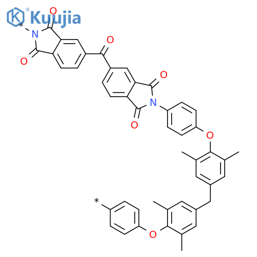 POLY[(1,3-DIHYDRO-1,3-DIOXO-2H-ISOINDOLE-2,5-DIYL)CARBONYL(1,3-DIHYDRO-1,3-DIOXO-2H-ISOINDOLE-5,2-DIYL)-1,4-PHENYLENEOXY(2,6-DIMETHYL-1,4-PHENYLENE)METHYLENE(3,5-DIMETHYL-1,4-PHENYLENE)OXY-1,4-PHENYLENE] structure