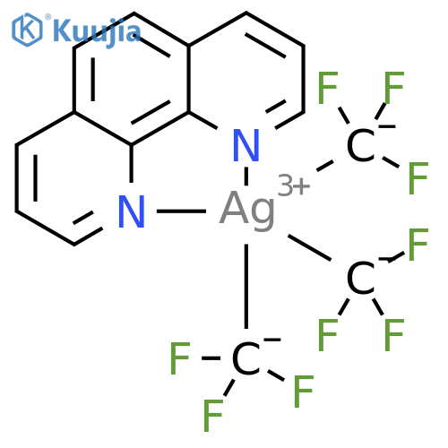 Silver, (1,10-phenanthroline-κN1,κN10)tris(trifluoromethyl)-, (SP-5-12)- structure