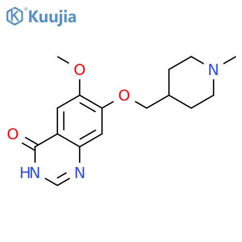 6-Methoxy-7-((1-methylpiperidin-4-yl)methoxy)quinazolin-4(3H)-one structure