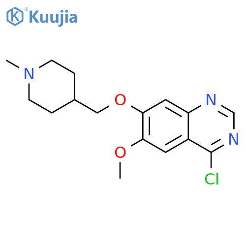 4-Chloro-6-methoxy-7-((1-methylpiperidin-4-yl)methoxy)quinazoline structure