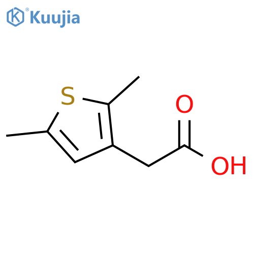 2-(2,5-dimethylthiophen-3-yl)acetic acid structure