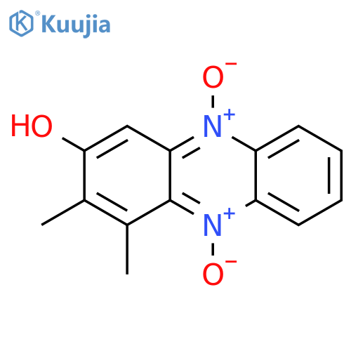 2-Phenazinol, 3,4-dimethyl-, 5,10-dioxide structure