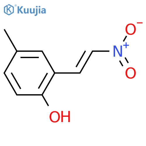 4-methyl-2-(2-nitroethenyl)phenol structure