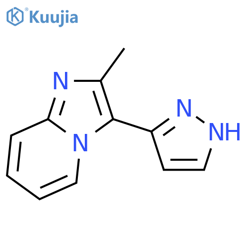 2-methyl-3-(1H-pyrazol-3-yl)-Imidazo[1,2-a]pyridine structure