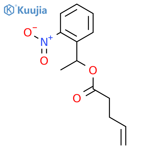 4-Pentenoic acid, 1-(2-nitrophenyl)ethyl ester structure