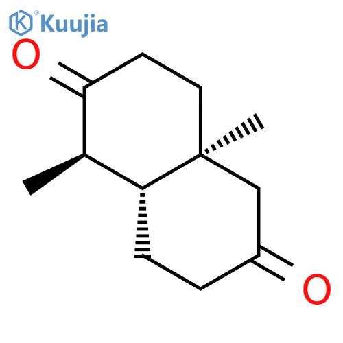 2,6-Naphthalenedione, octahydro-1,4a-dimethyl-, (1R,4aS,8aR)-rel-(-)- structure