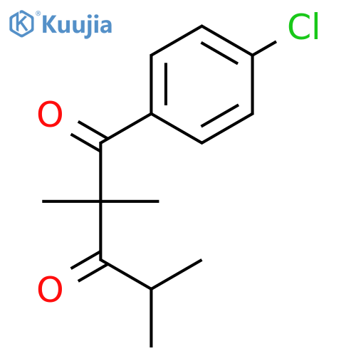 1,3-Pentanedione, 1-(4-chlorophenyl)-2,2,4-trimethyl- structure