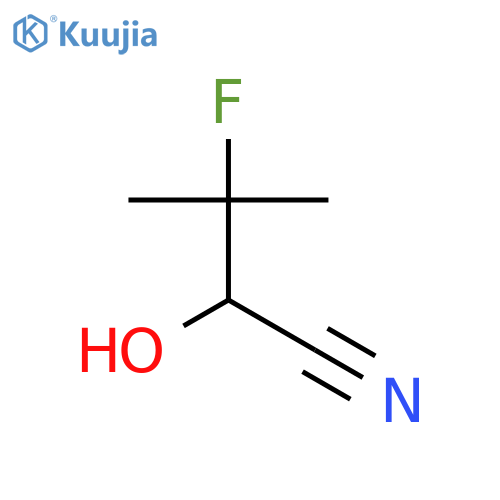 Butanenitrile, 3-fluoro-2-hydroxy-3-methyl- structure